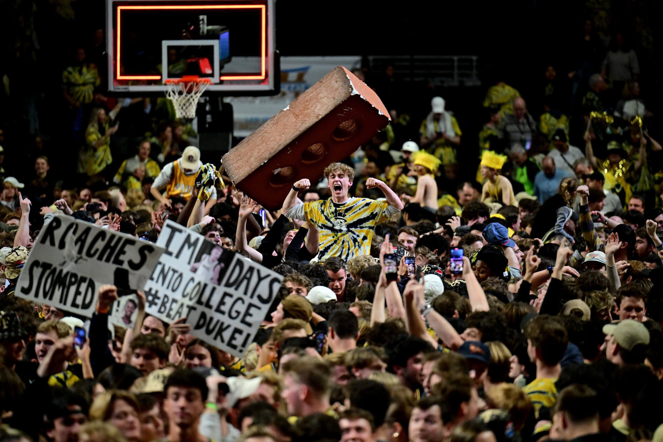 After Wake Forest incident, should court-storming be banned? ‘It’s a tough challenge’